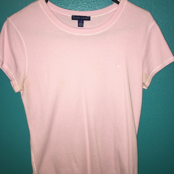 baby pink ralph lauren shirt